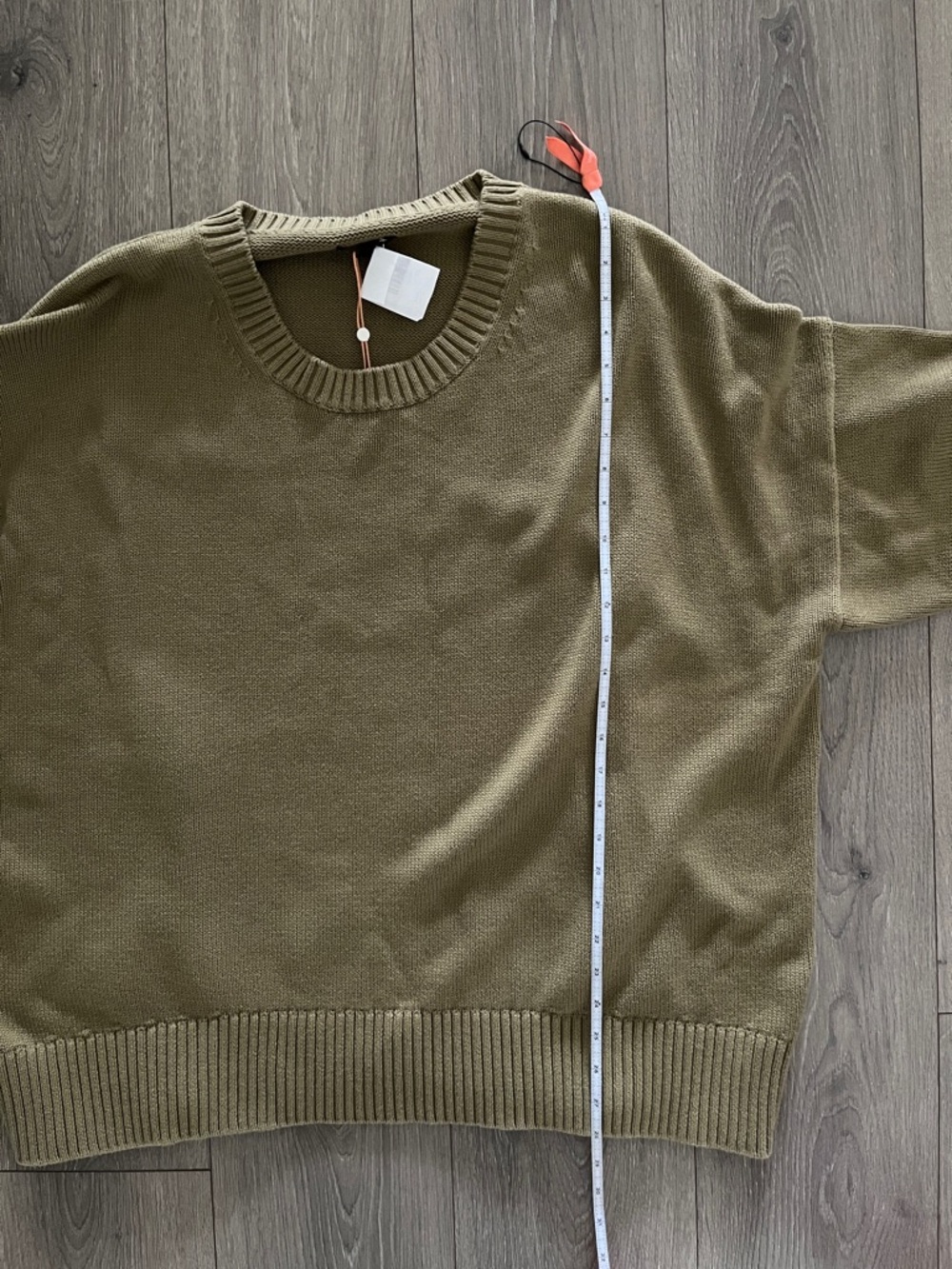 NWT Quince Organic Cotton Crewneck Sweater in Herb Green Size 3X - Picture 12 of 13